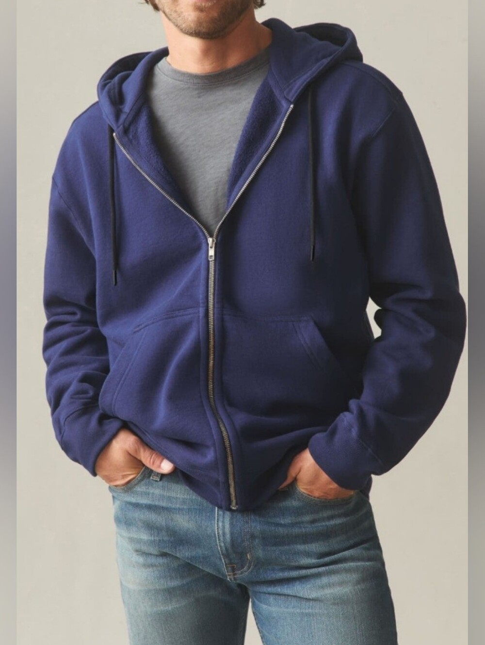 American Giant Men's Size Medium Full Zip Hoodie Sweatshirt NWOT